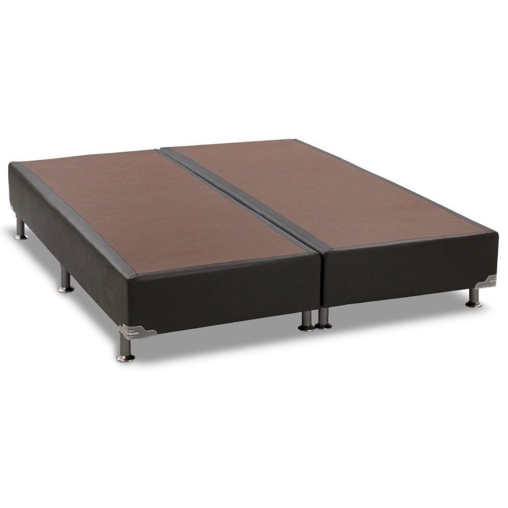 Miniatura Cama Box Base Queen Universal Courano Black (158x198x30) - Ortobom