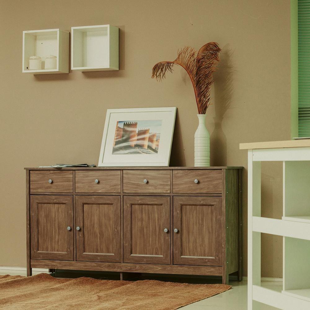 Cristaleira + Aparador Buffet Ditália E-962-r-626 Cor:diamond Diamond