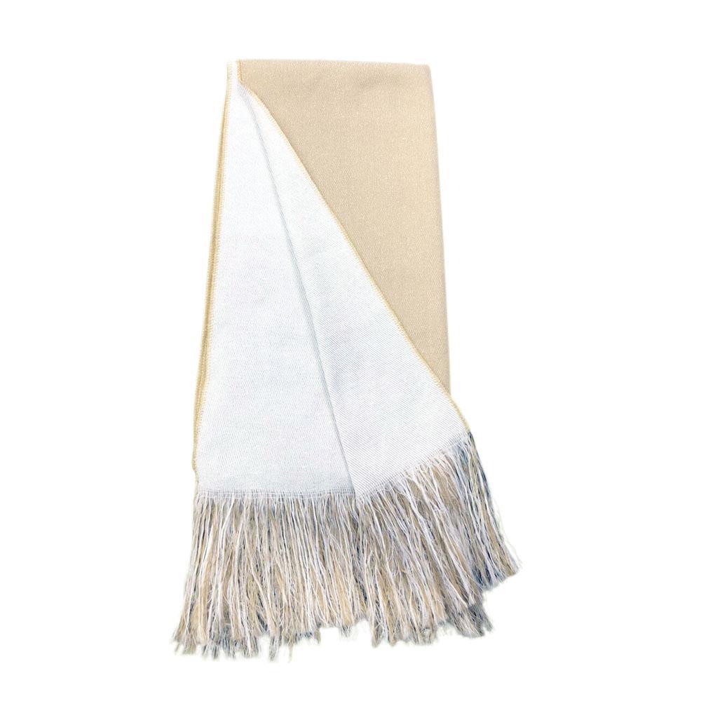 Miniatura Cachecol Lenço Inverno Echarpe Unissex Moda Inverno Bege