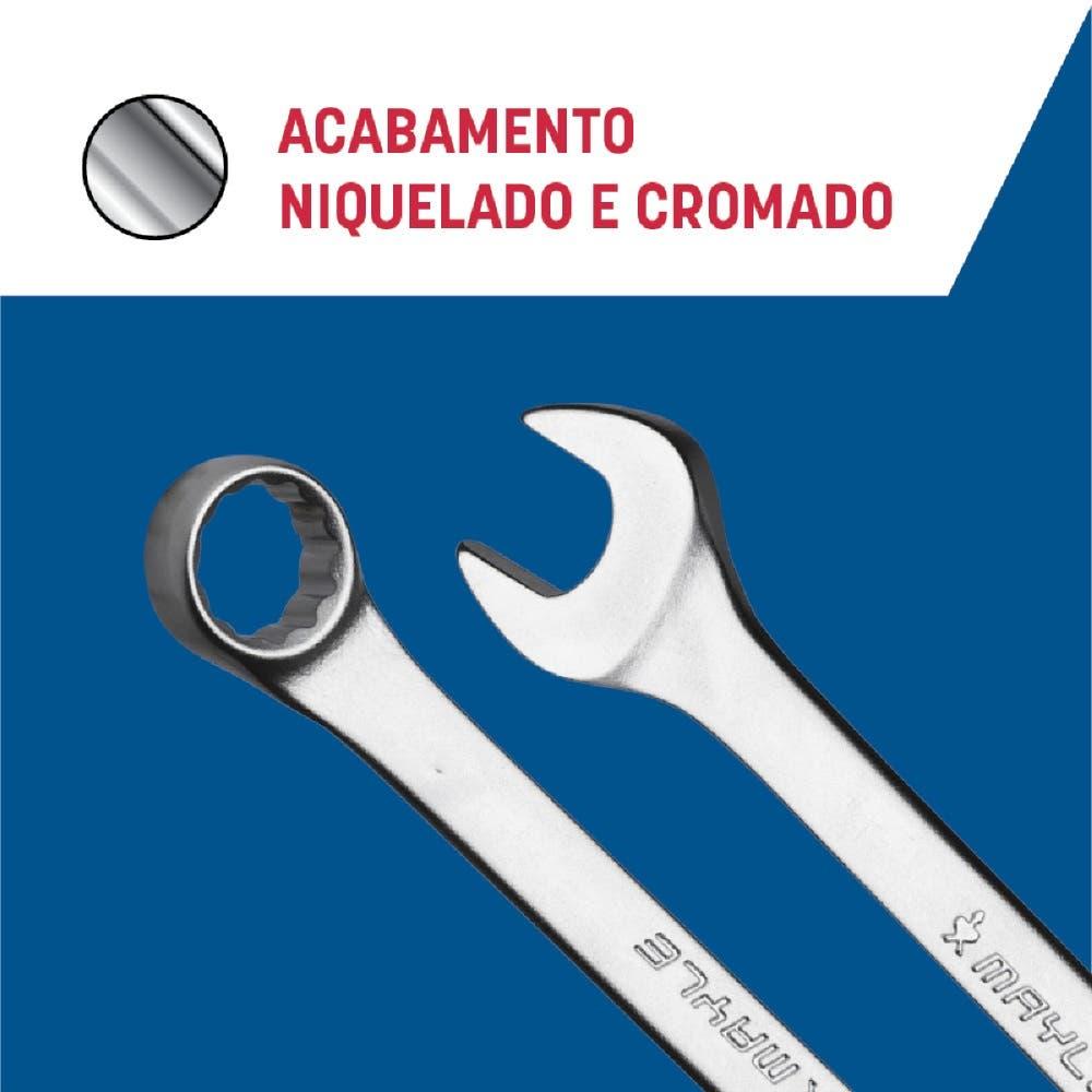 Miniatura Jogo De Chave Combinada 6 mm A 17 mm 7 Peças MAYLE