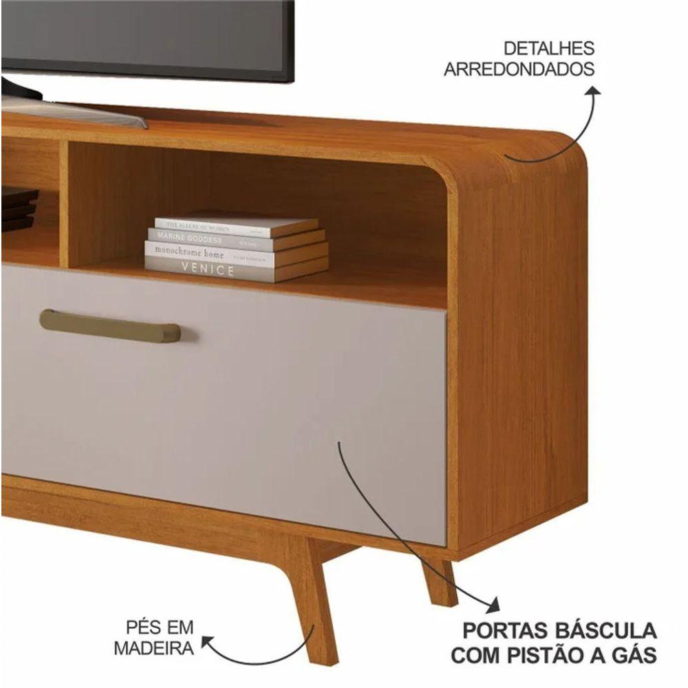 Miniatura Rack Cristal Jcm Movelaria - Cinamomo/off
