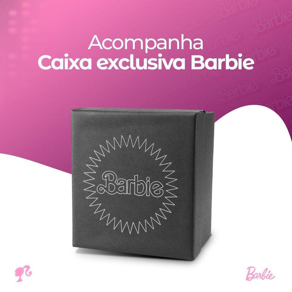 Miniatura Relogio Infantil Digital + Rosa Barbie + Oculos Sol + Caixa Esportivo Original Alarme Criança Menina