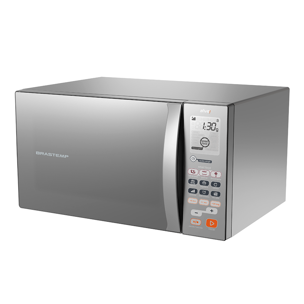 Miniatura Micro-ondas Brastemp 38 Litros cor Inox Espelhado com Grill 110V