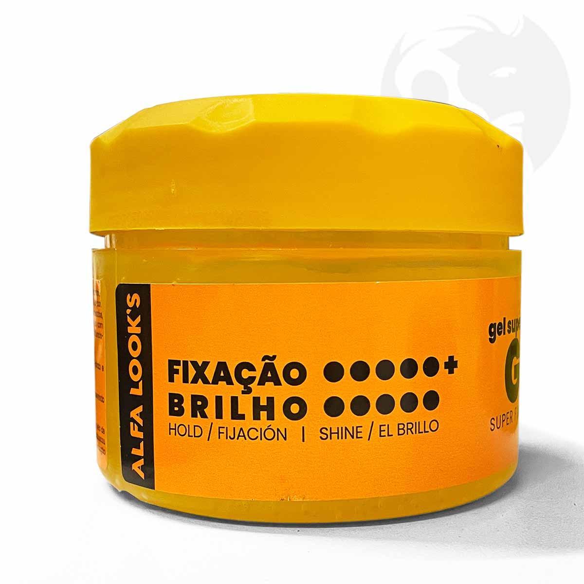 Miniatura Kit 3X Gel Para Cabelo Fixador Gold G11 250G Alfa Looks