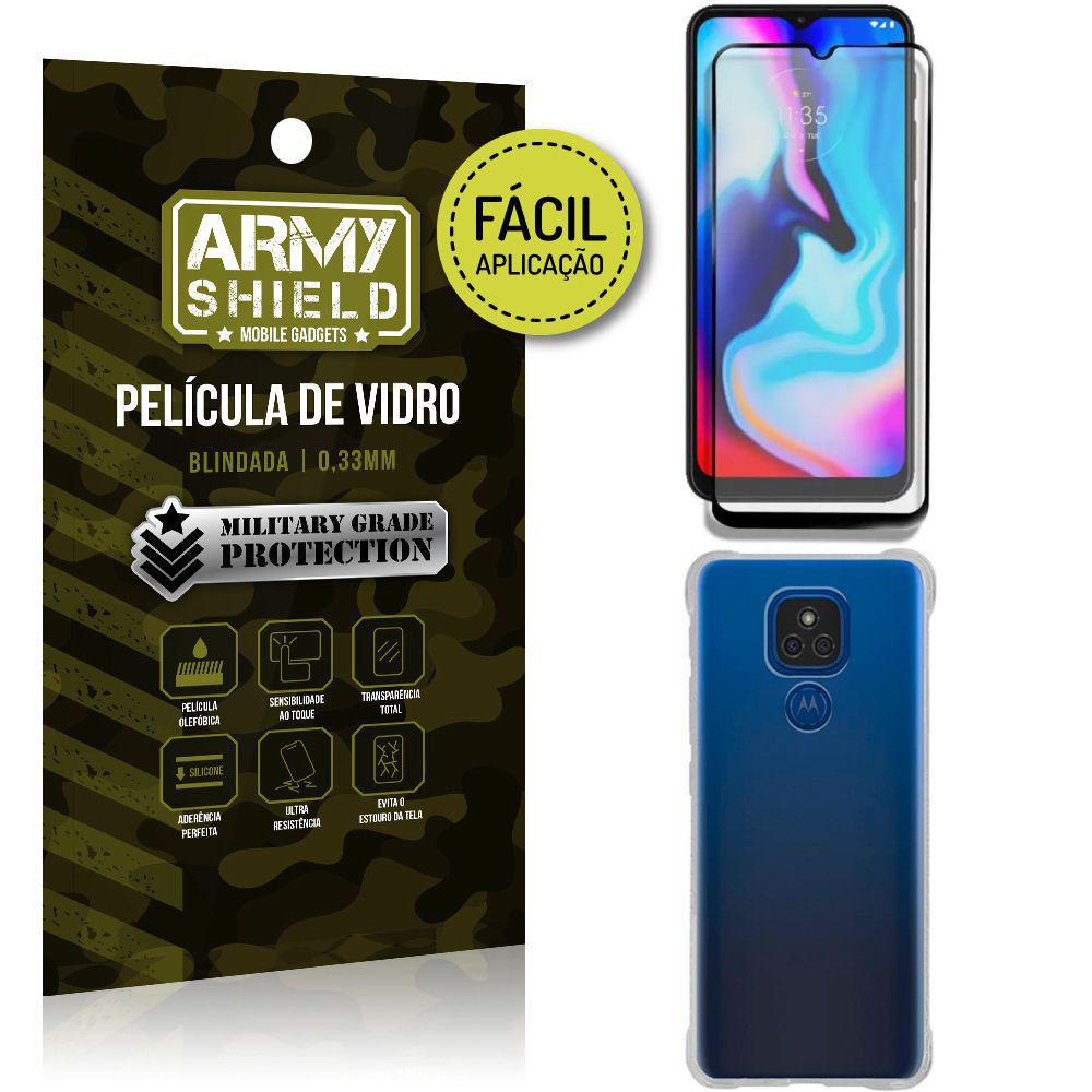 Miniatura Película 3D Fácil Aplicação Moto E7 Plus +Capa Anti Shock