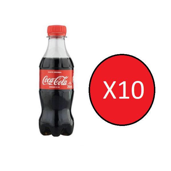 Miniatura Refrigerante Coca Cola Coquinha 250Ml Kit Com 10 Unidades