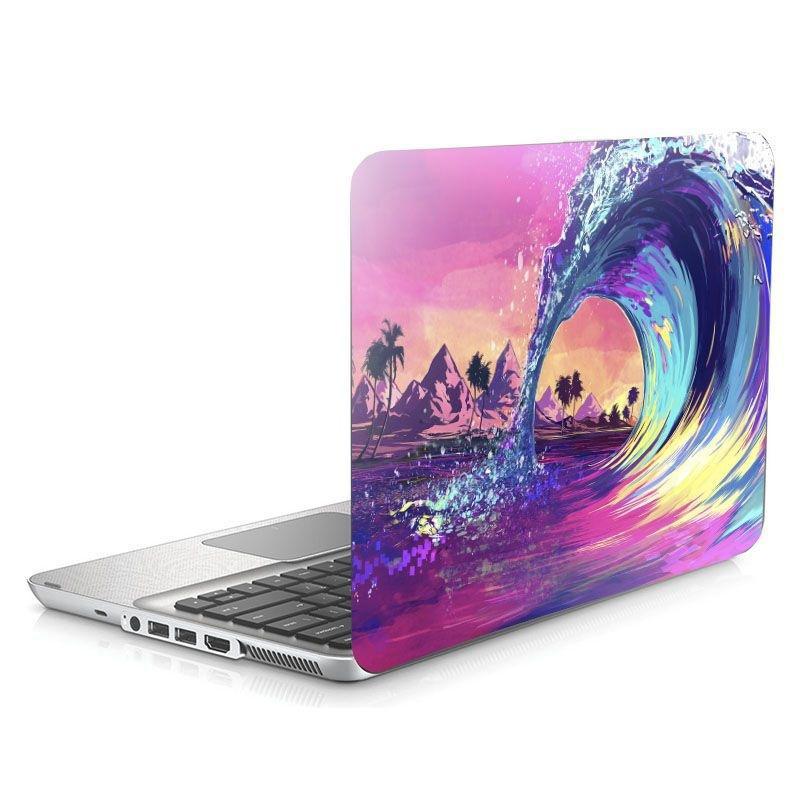 Miniatura Skin Adesivo Protetor Notebook 14 Onda Quebrando Mar D30