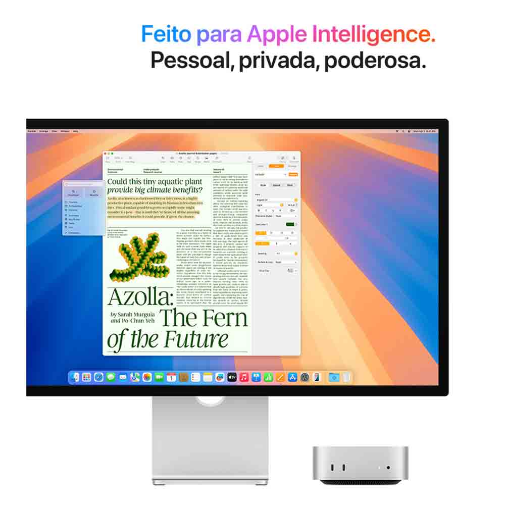 Miniatura Mac Mini Chip M4 Pro (24 GB, SSD de 512 GB) - Prateado Bivolt