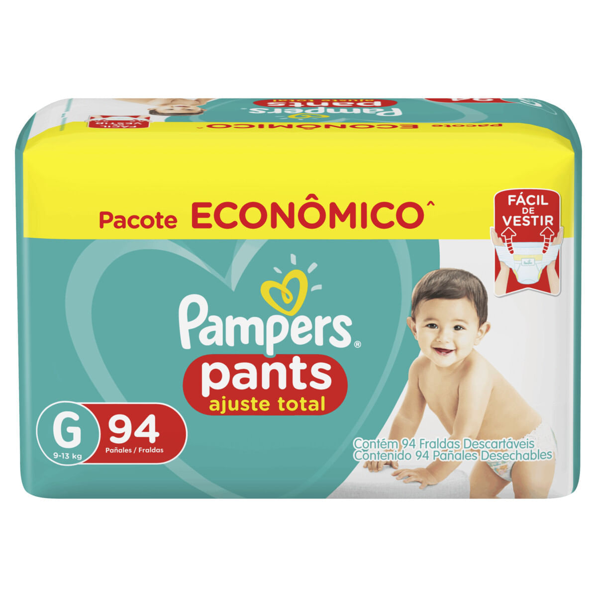 Miniatura Fraldas Pampers Confort Pants Ajuste Total Max G 94 Unidades