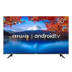 Miniatura Smart TV 50" 4K Full HD AIWA 50BL02A com Android TV, Dolby Áudio, HDR10+, Wi-fi, Bluetooth, Comando de Voz, Blue Protect e Borda Ultrafina