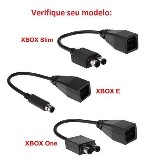Cabo Adptador Para Fonte De Energia Do Xbox 360 Fat Slim