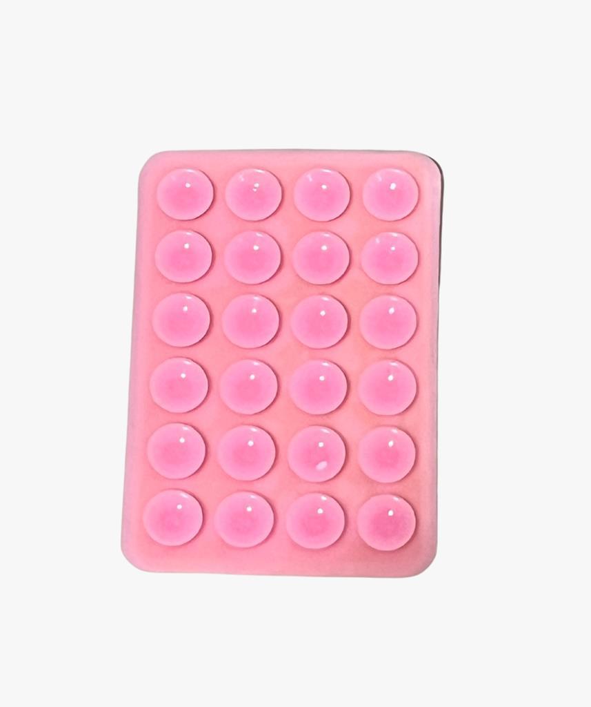 Suportes Silicone Ventosa Celular - ROSA | Kit 2 | Lisas