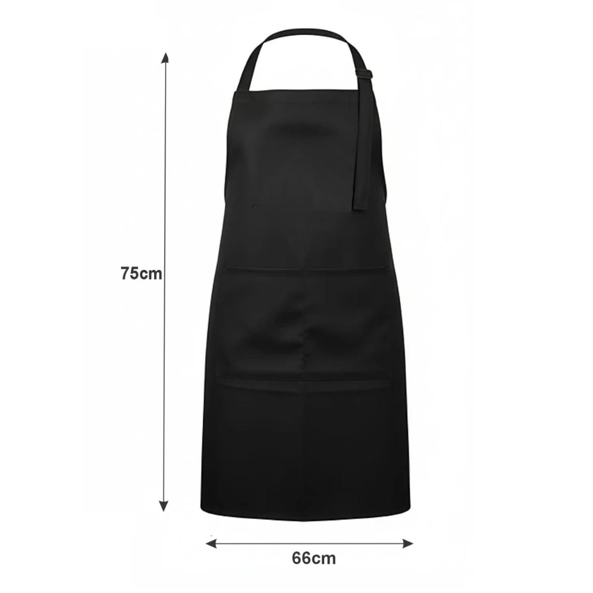 Miniatura Avental Oxford Cozinheira Padaria Cor Preto