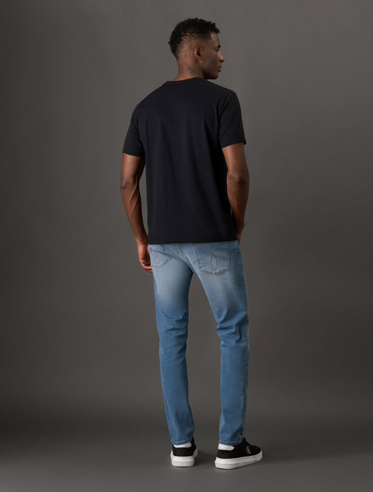 Miniatura Camiseta Masculina Patch Calvin Klein Jeans - Preto Camiseta Masculina Patch Calvin Klein Jeans Preto g