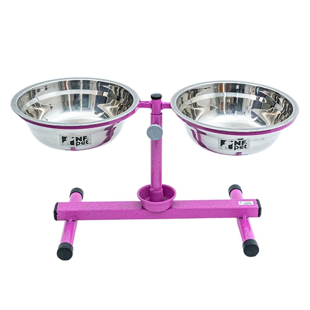 Comedouro Premium Antiformiga Inox Rosa - 1,8 Litros