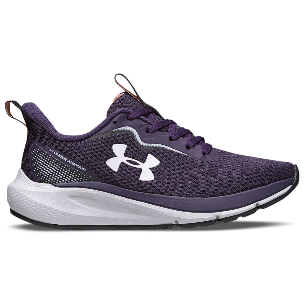 Miniatura Tênis de Corrida Feminino Under Armour Charged First Azul - 34