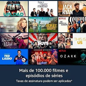 Miniatura Fire TV Stick Amazon com Alexa e Controle Remoto Full HD - 2021