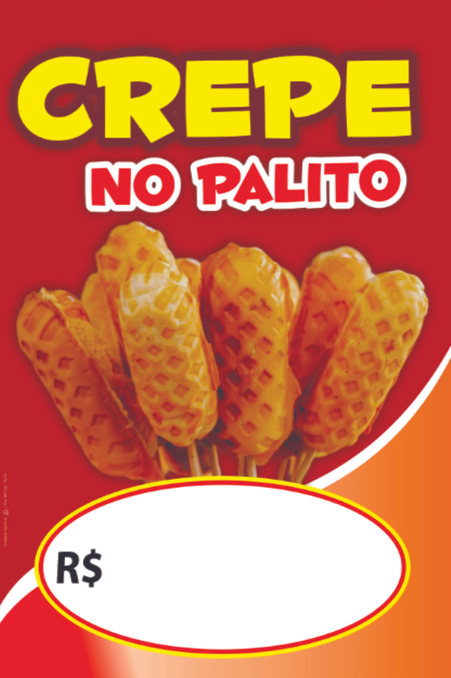 Miniatura Banner Arte Pronta - Crepe No Palito