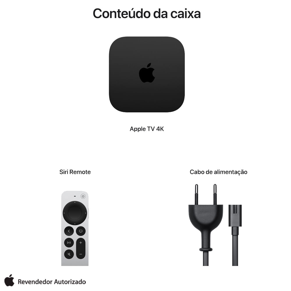 Miniatura Apple TV 4K Wi-Fi 64GB – Preto - Apple - MN873BZ/A