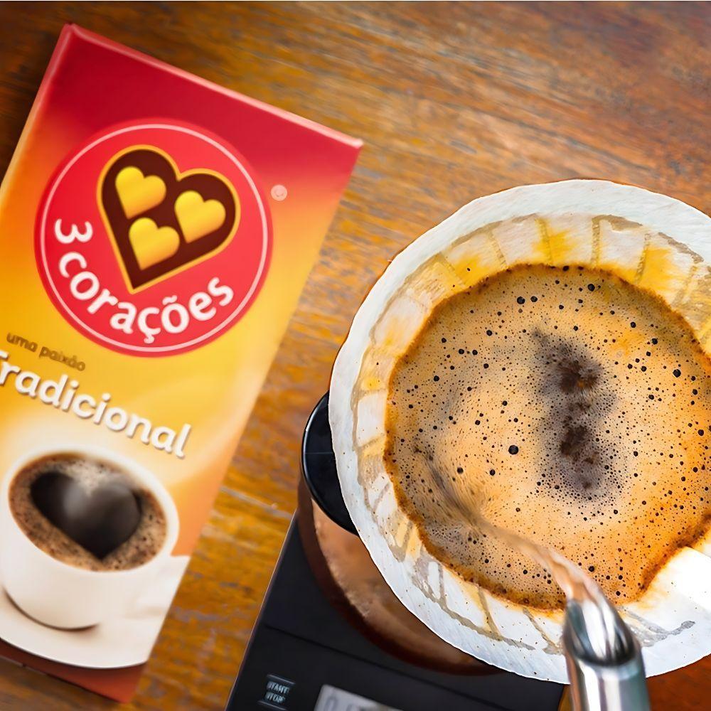 Miniatura Café Três Corações Tradicional Moído Kit 10 Pacotes 500G