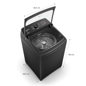 Máquina de Lavar 14kg Brastemp BWJ14A9 Platinum Smart Sensor Cinza 110V