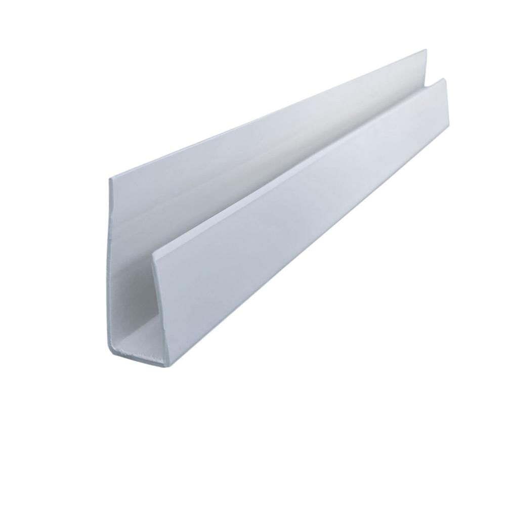 Miniatura Acabamento Perfil "U" para Forro PVC 5 Peça(s) - Branco Gelo
