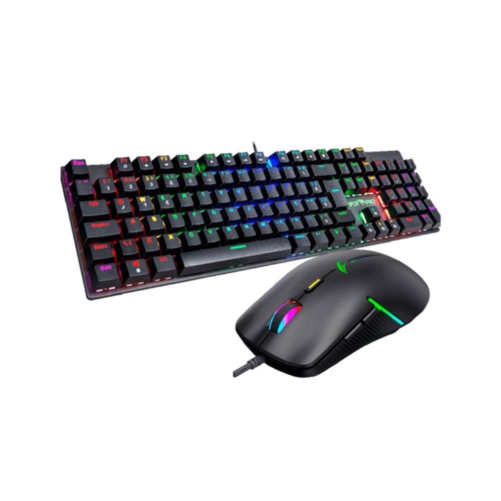 Miniatura Kit Teclado Mecanico E Mouse Gamer Usb Viper Pro