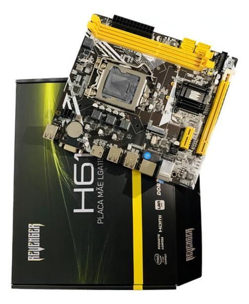 Miniatura Placa Mãe H61 Socket Lga 1155 Com M.2 Nvme Lan Giga Ddr3