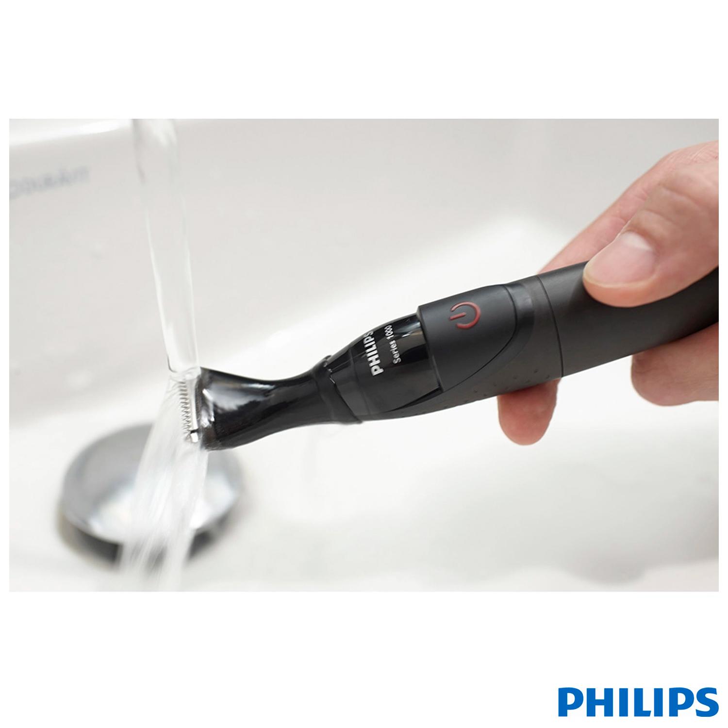 Miniatura kit Aparador de Pelos Multigroom Philips Uso Seco - MG1100/16 Bivolt