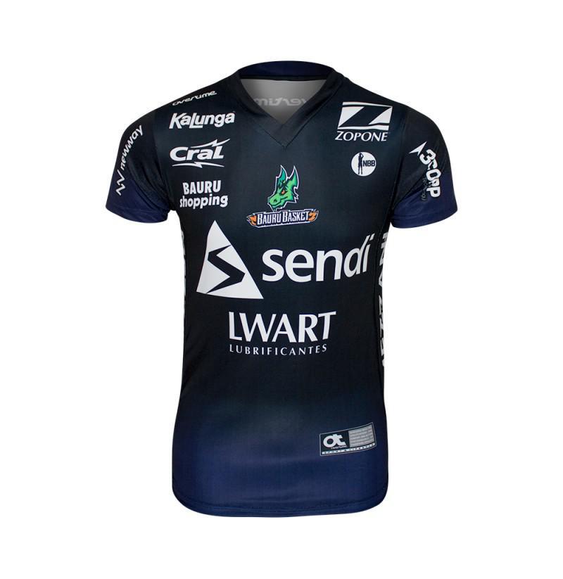 Miniatura Camisa Jogo Bauru Nbb12 Marinho Tamanho G