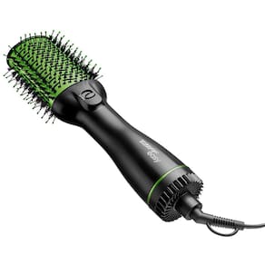 Miniatura Escova Secadora Taiff Easy Oval 1200W com Cerdas de Nylon - Verde 110V