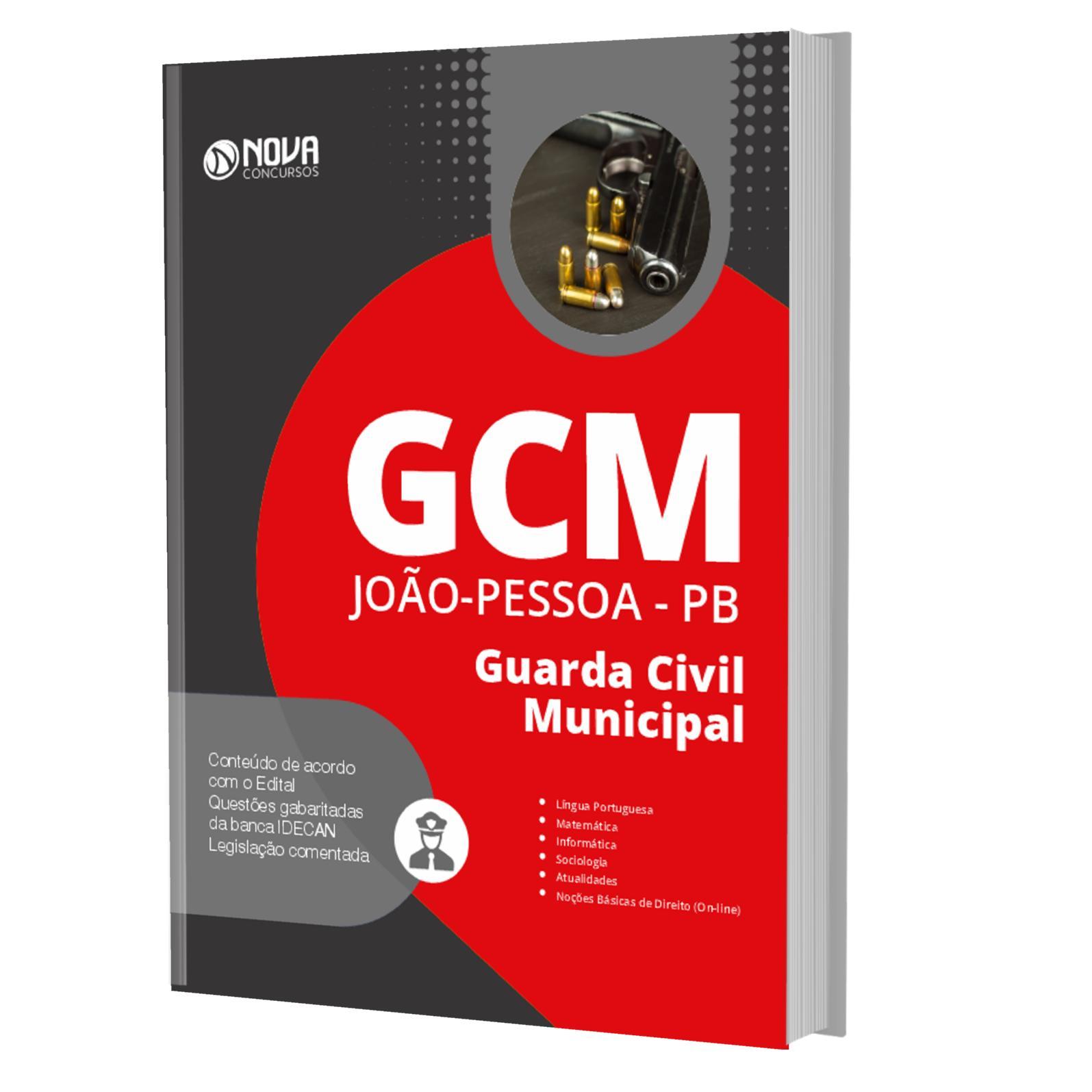 Miniatura Apostila Gcm João Pessoa Pb 2023 - Guarda Civil Municipal