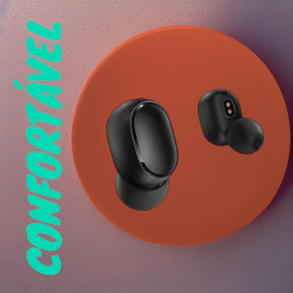 Miniatura Fones Bluetooth Preto Envio Imediato Portátil Para A02