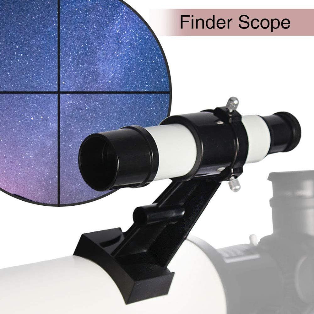 Miniatura Solomark Telescópio Refrator 70mm Apertura 700mm Com Montagem Eq E Adaptador