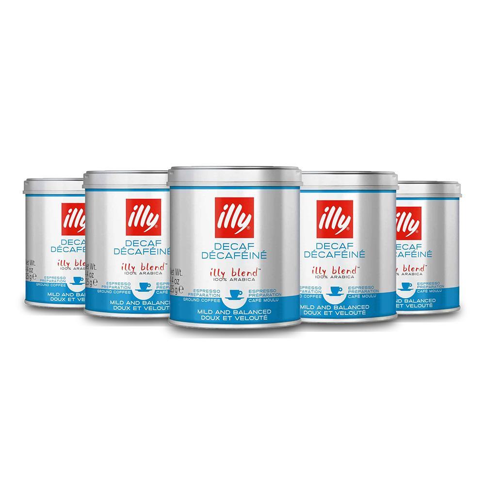 Miniatura Café Illy Descafeinado Espresso Kit 5 Latas 125G