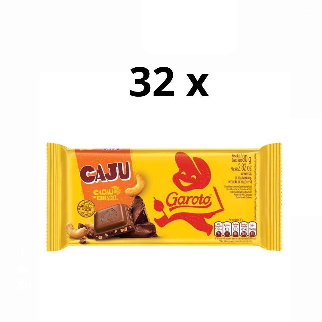 Miniatura Kit 2 Display De Chocolate Castanha De Caju Garoto 16X80G