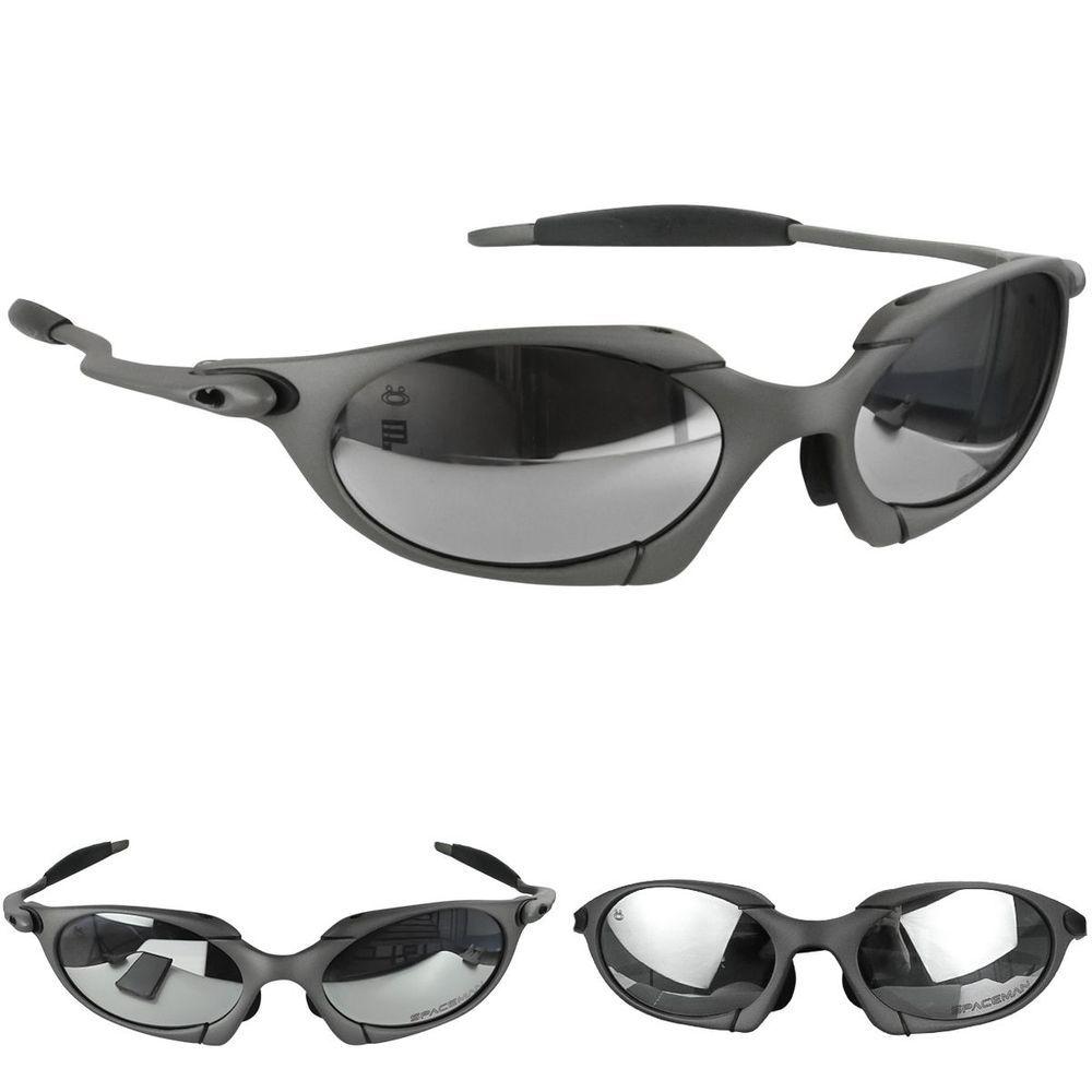 Miniatura Oculos Sol Lupa Mandrake Proteção Uv Metal Case Qualidade Premium Polarizado Black Iridium Casual