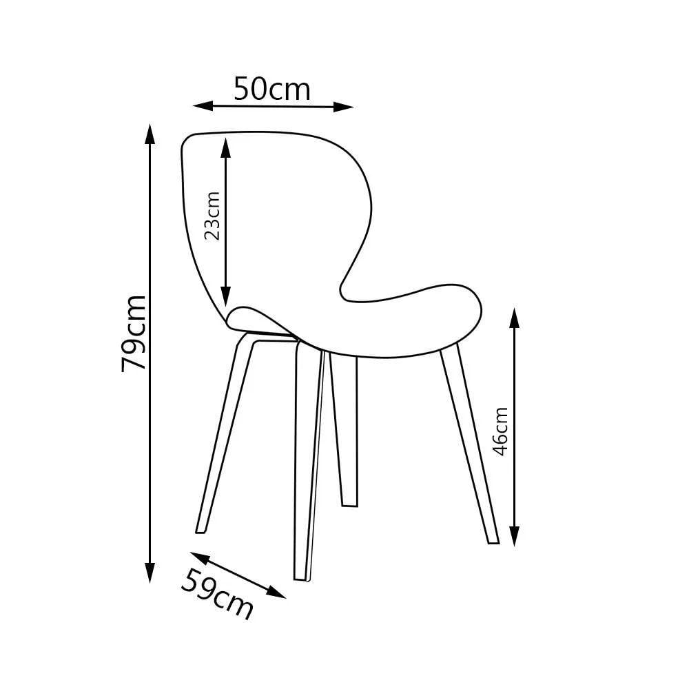 Kit 3 Cadeiras De Jantar Moderna Com Tressê Base Madeira Lucy R02 Sintético Preto - Mpozenato