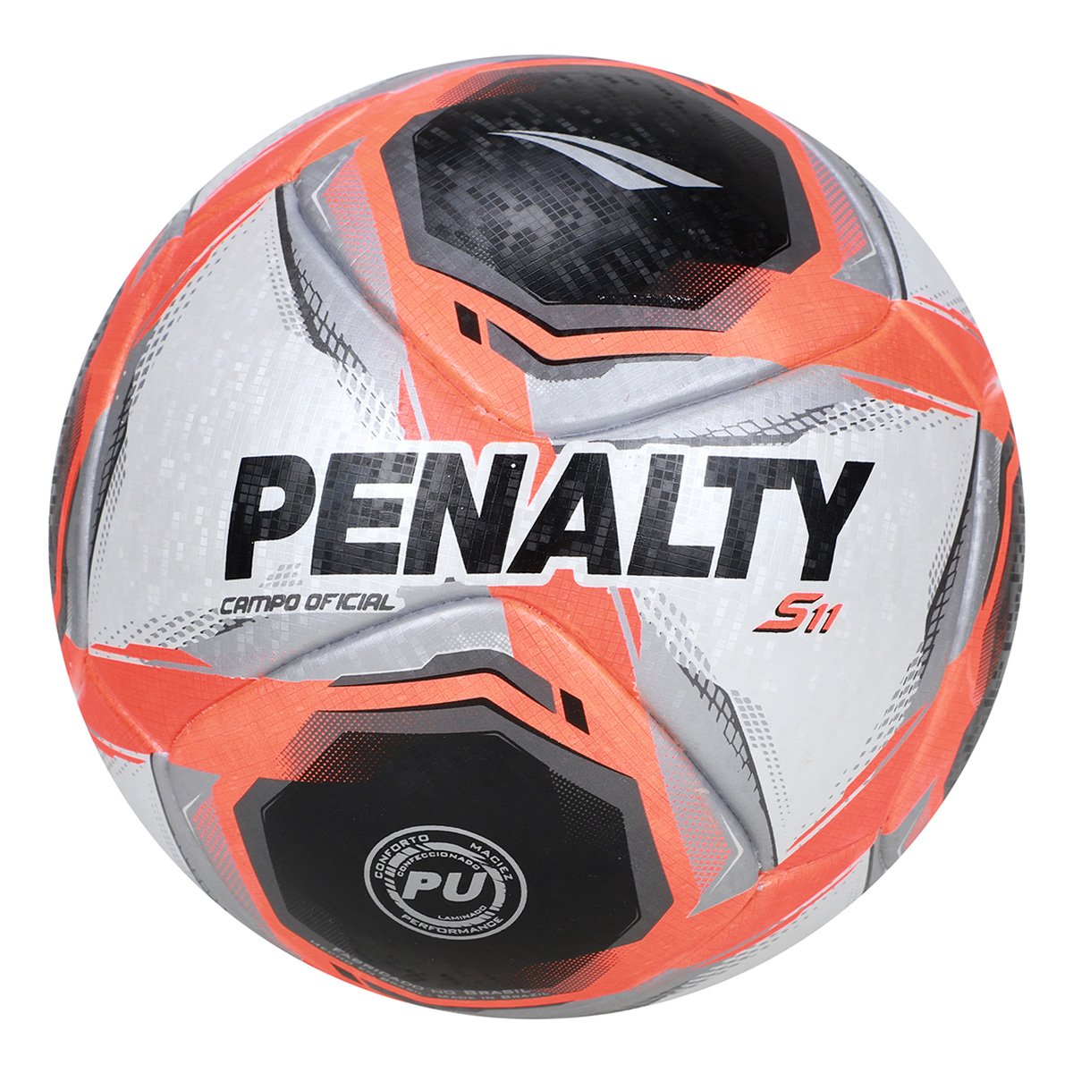 Miniatura Bola de Campo Penalty S11 R1 XXV Branco+Preto