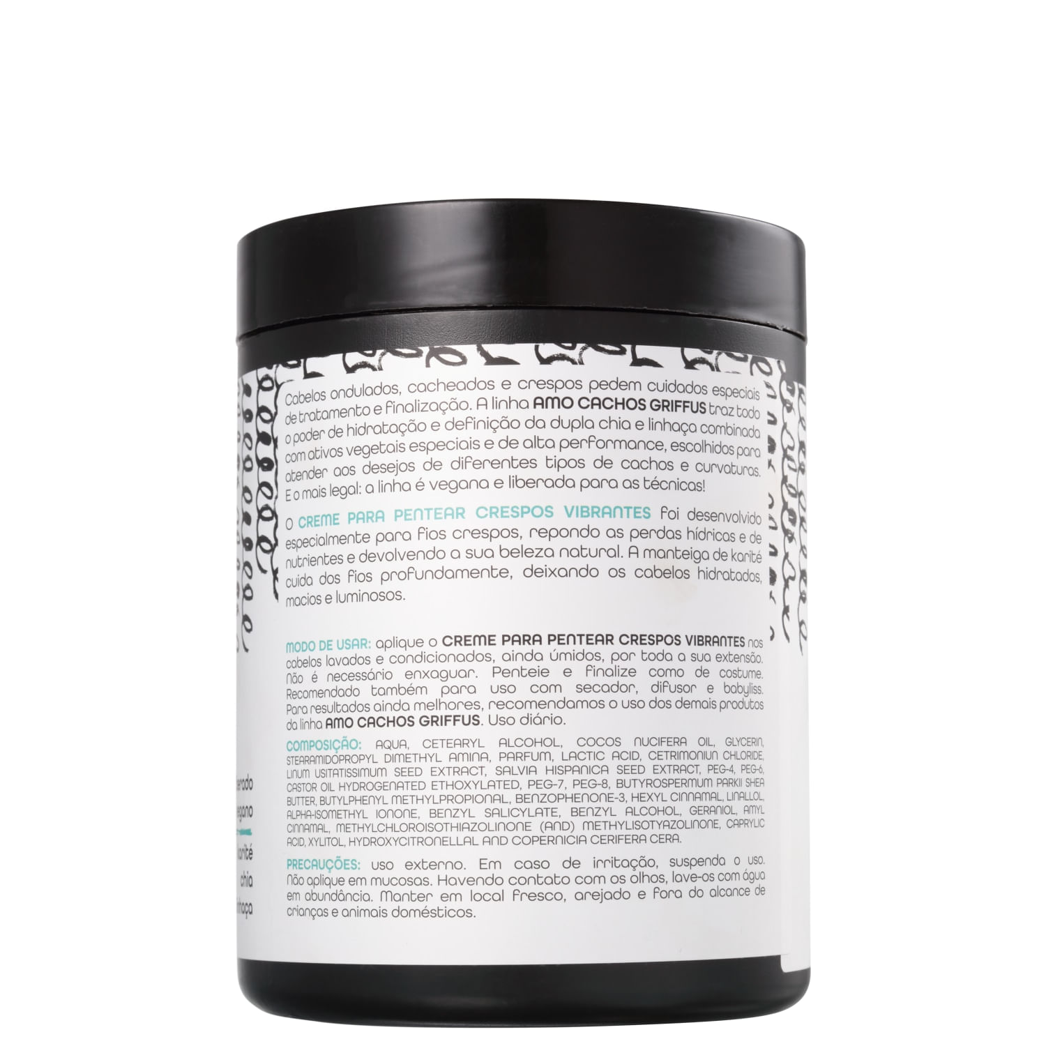 Miniatura Griffus Amo Cachos Crespos Vibrantes Creme De Pentear 1000g