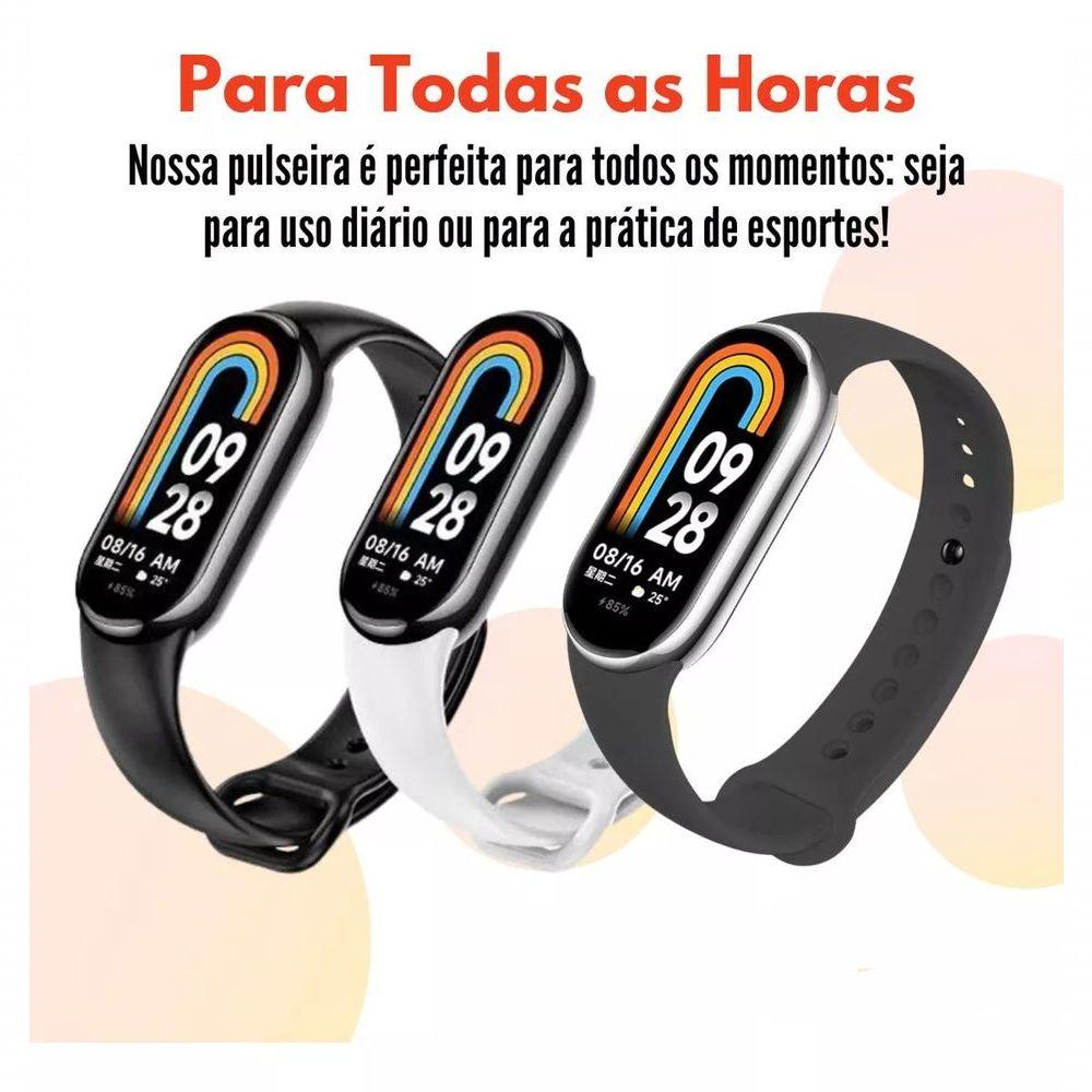 Pulseira Silicone Para Smartband Mi Band 8 Compatível Miband