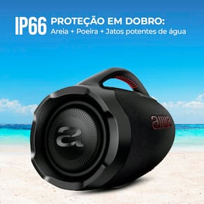 Caixa de Som Aiwa Boombox Plus com 3 Alto-falantes Bivolt e com Proteção IP66 Contra Água e Poeira AWS-BBS-01B - 200W