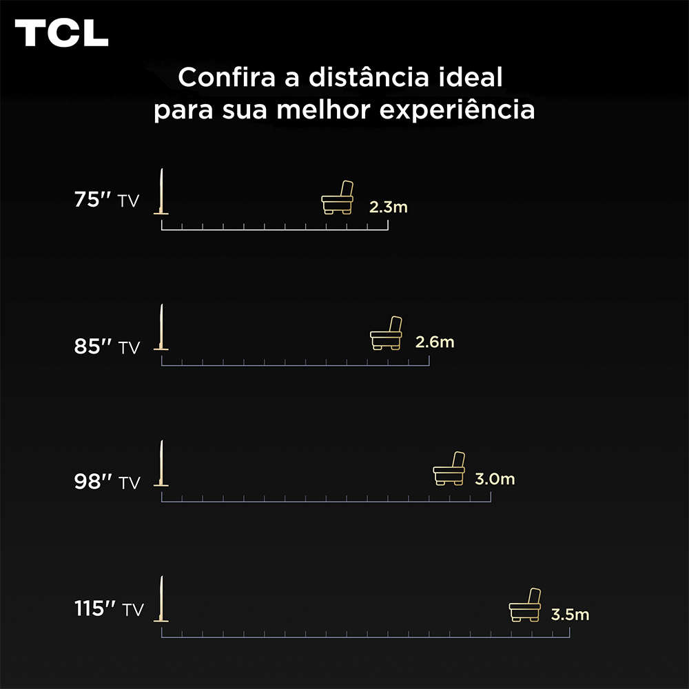 Miniatura Smart TV TCL 50" QD-Mini LED 4K Android TV WiFi Bluetooth 3 HDMI Google TV 60 Hz HDR10+ 50C6KS