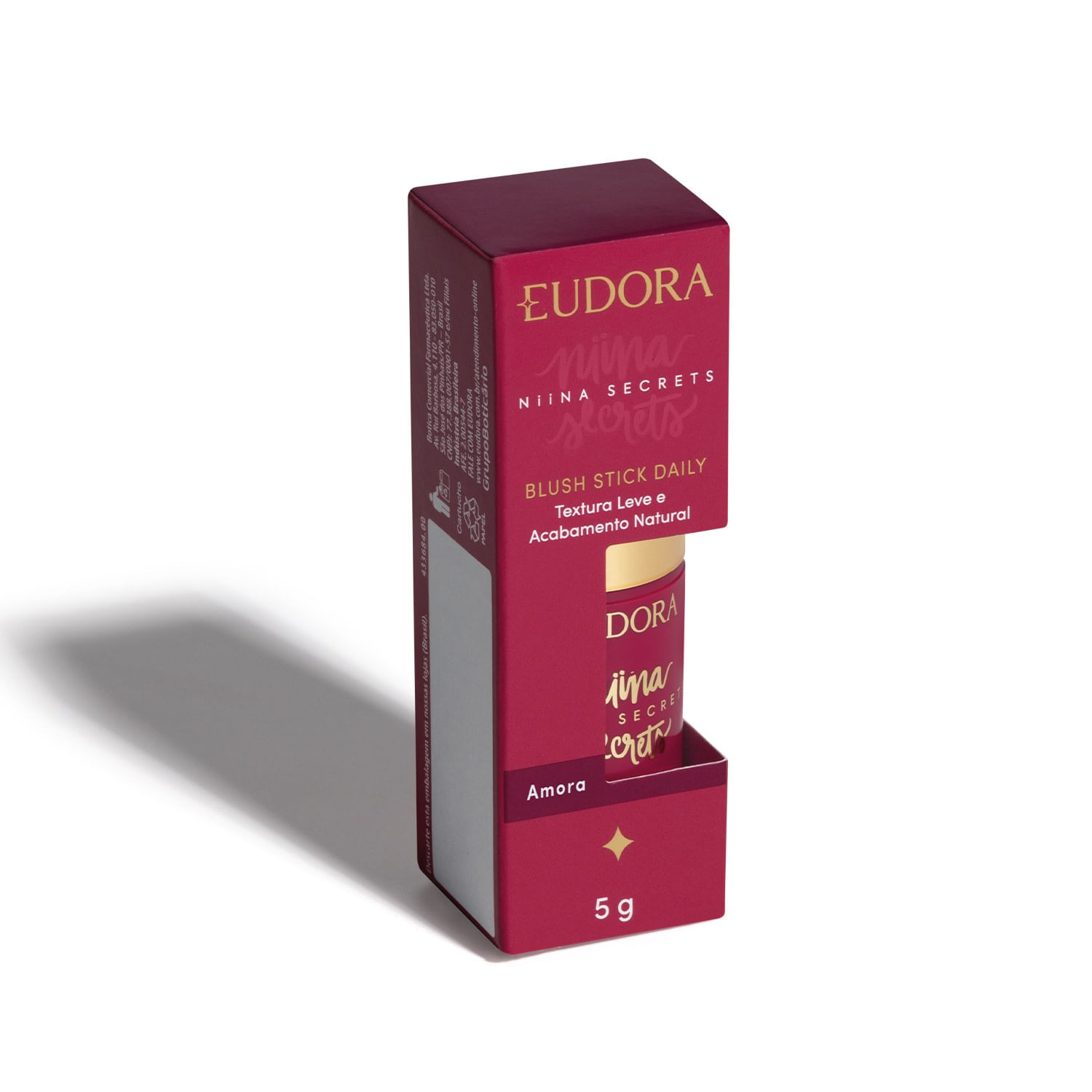 Miniatura Eudora Niina Secrets Blush Stick Daily Amora 5g