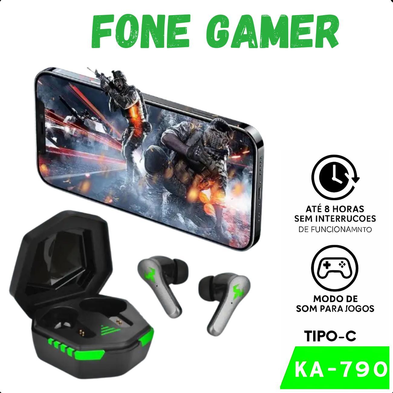 Miniatura Fone Gamer Bluetooth 5.1 - Jogos Online Celular E Pc
