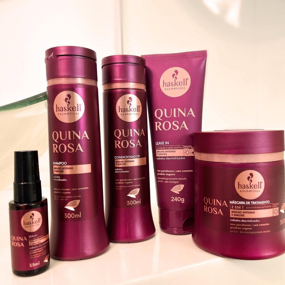 Quina Rosa Haskell Shampoo, Condicionador E Máscara 300Ml/G