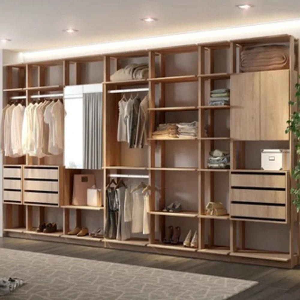 Miniatura Closet Guarda Roupa 3 Arm. 3 Gav. Linha Clothes