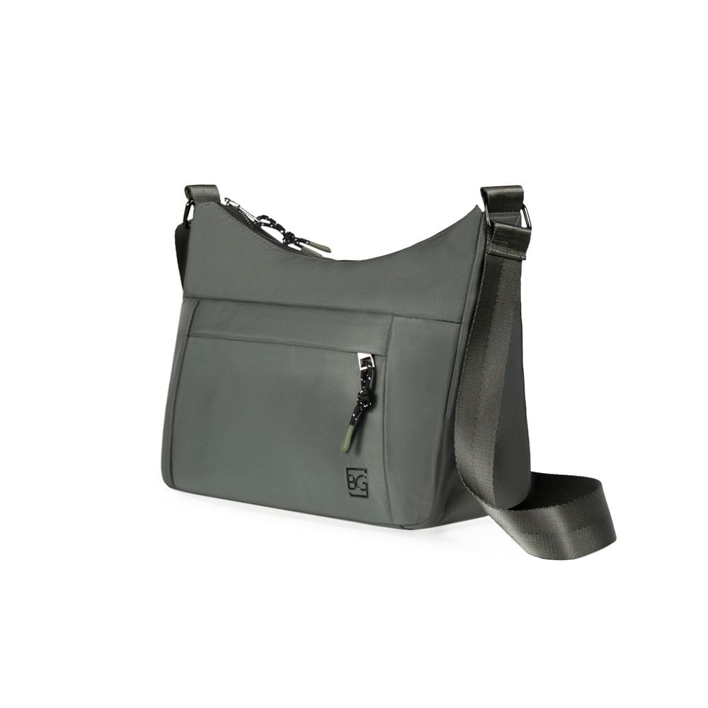 Miniatura Bolsa Feminina Transversal Grande Nylon Travel Light Verde Verde