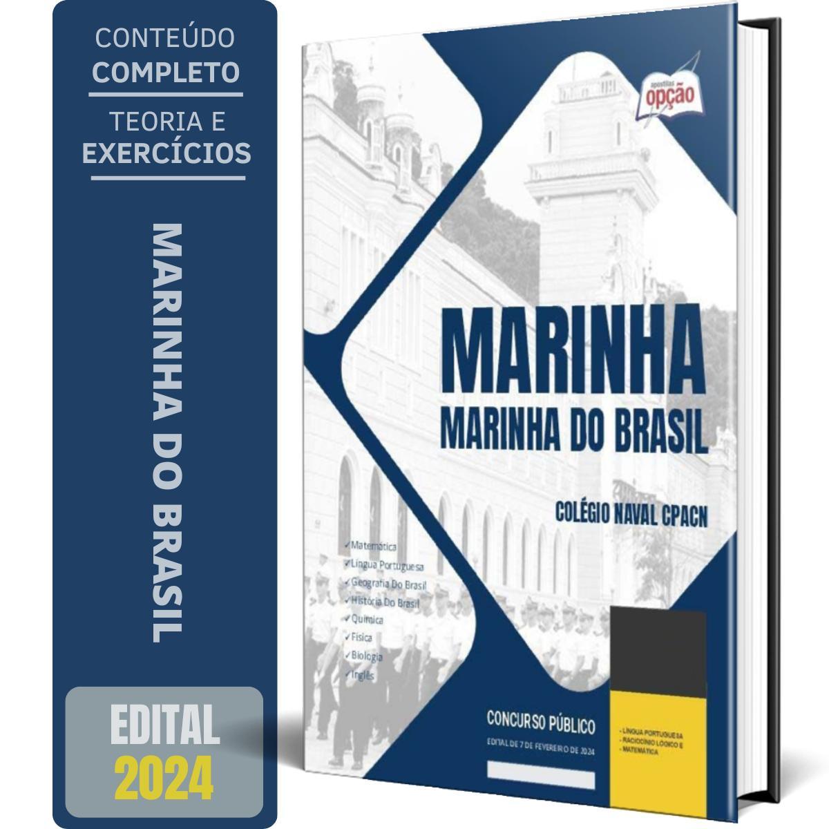 Miniatura Apostila Marinha Do Brasil 2024 - Colégio Naval Cpacn
