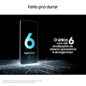 Celular Samsung Galaxy A17 4G Tela 6.7" 128GB Super AMOLED Câmera Tripla 50MP Preto